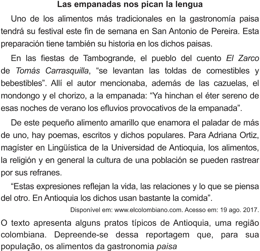 Trecho original com figura, tabela ou fórmula da questão 4 (espanhol) do ENEM 2021 - 1º Dia – Caderno 2 – Amarelo (Superampliada) – Reaplicação/PPL/Segunda Oportunidade.