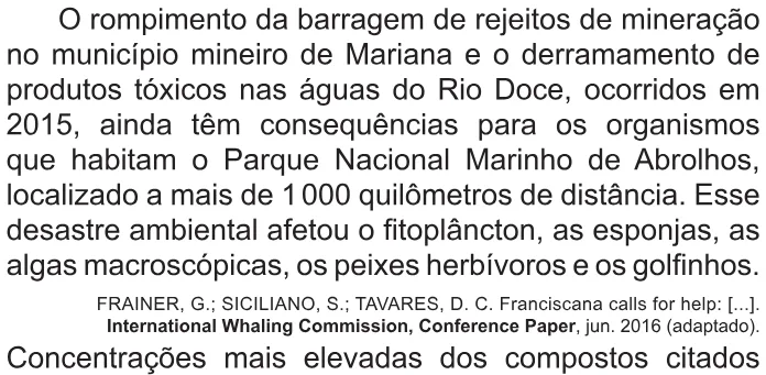 Trecho original com figura, tabela ou fórmula da questão 120 do ENEM 2021 - 2º Dia – Caderno 5 – Amarelo – Aplicação Regular.