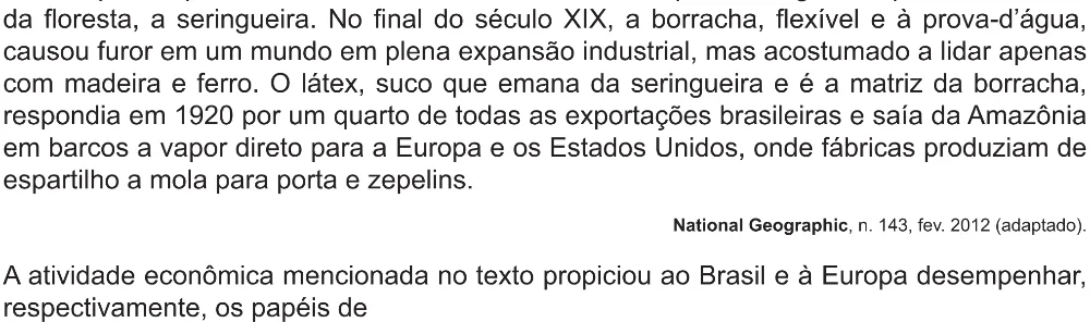 Trecho original com figura, tabela ou fórmula da questão 86 do ENEM 2021 - 1º Dia – Caderno 2 – Amarelo (Ampliada) – Reaplicação/PPL/Segunda Oportunidade.