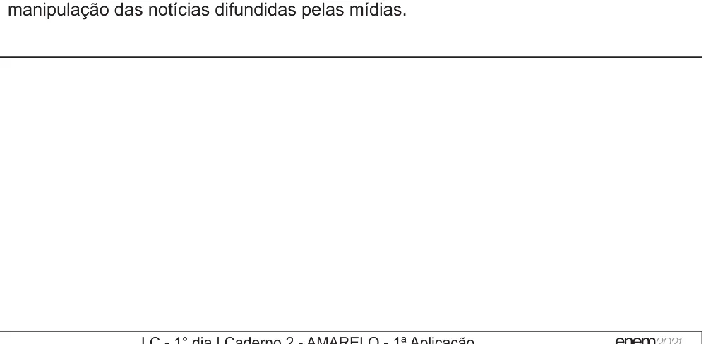 Alternativa E da questão 3 (espanhol) do ENEM 2021 - 1º Dia – Caderno 2 – Amarelo (Ampliada) – Aplicação Regular.