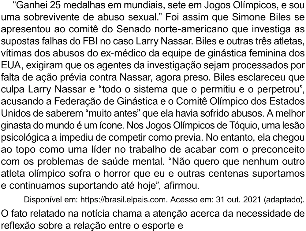 Trecho original com figura, tabela ou fórmula da questão 11 do ENEM 2023 - 1º Dia – Caderno 10 – Verde (Libras) – Aplicação Regular - (Superampliada).