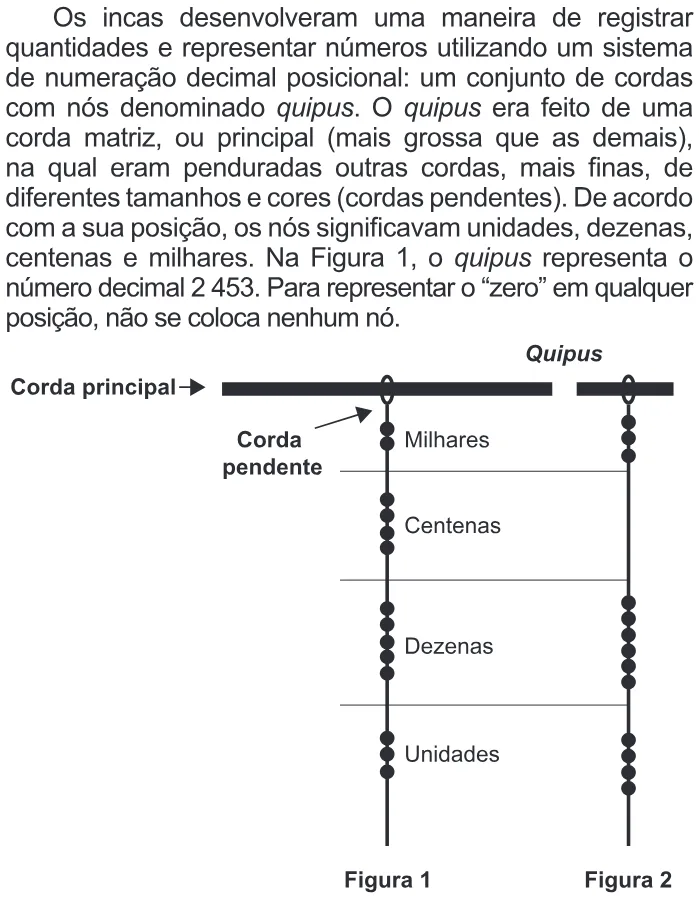 Trecho original com figura, tabela ou fórmula da questão 136 do ENEM 2014 - 2º Dia - Caderno 6 - Cinza – Aplicação regular.