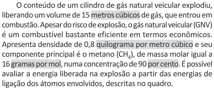 Trecho original com figura, tabela ou fórmula da questão 114 do ENEM 2025 - 2º Dia – Caderno 11 – Laranja (Braile e ledor) – Aplicação Regular - (Ledor) - Belém, Ananindeua e Marituba.