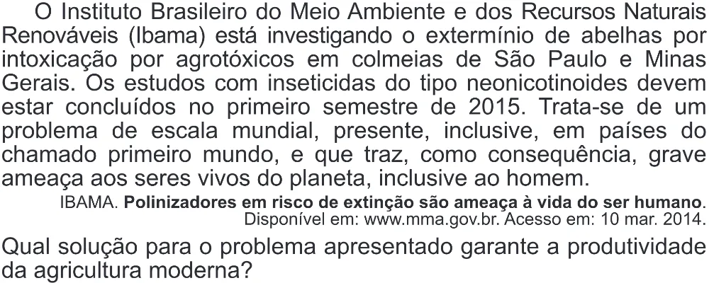 Trecho original com figura, tabela ou fórmula da questão 82 do ENEM 2019 - 1º Dia – Caderno 2 – Amarelo (Superampliada) – Aplicação Regular.
