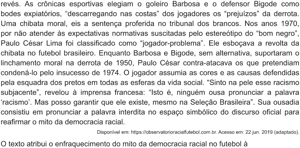 Trecho original com figura, tabela ou fórmula da questão 37 do ENEM 2021 - 1º Dia – Caderno 2 – Amarelo (Ampliada) – Aplicação Regular.