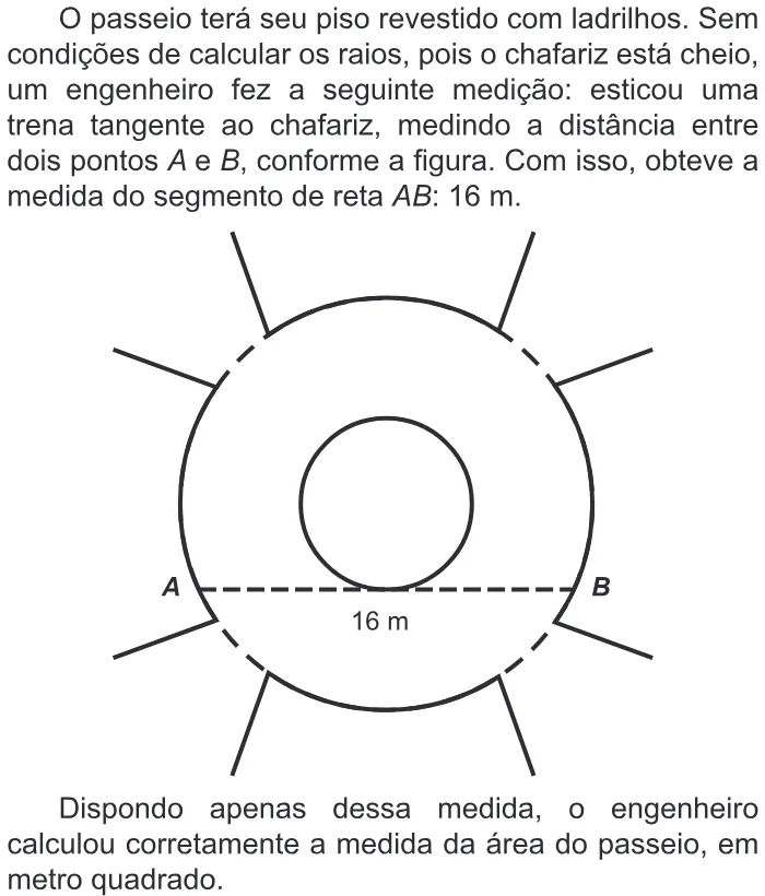 Trecho original com figura, tabela ou fórmula da questão 153 do ENEM 2018 - 2º Dia - Caderno 7 - Azul – Aplicação regular.