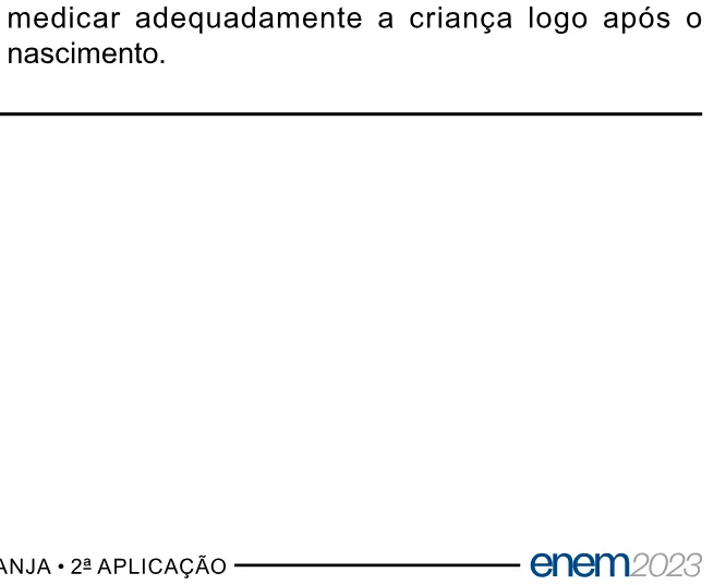 Alternativa E da questão 94 do ENEM 2023 - 2º Dia – Caderno 11 – Laranja (braile e ledor) – Reaplicação/PPL.