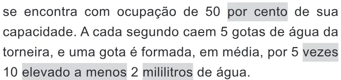 Trecho original com figura, tabela ou fórmula da questão 174 do ENEM 2020 - 2º Dia - Caderno 11 – Laranja (braile e ledor) – Aplicação Regular.