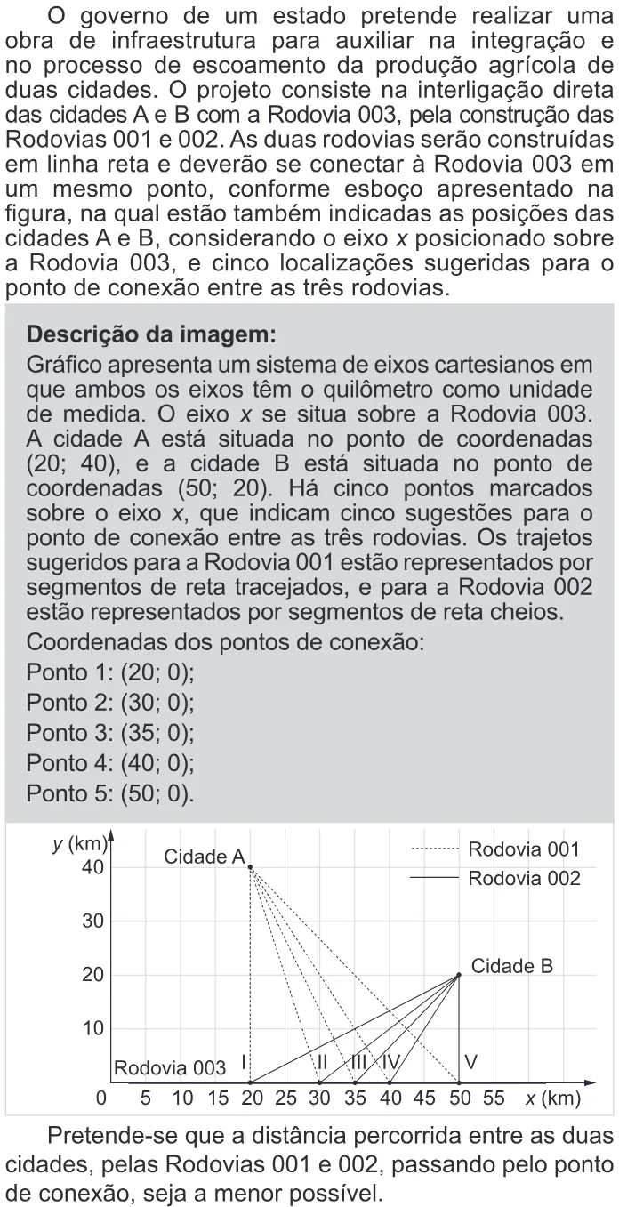 Trecho original com figura, tabela ou fórmula da questão 139 do ENEM 2022 - 2º Dia – Caderno 11 – Laranja (braile e ledor) – Aplicação Regular.