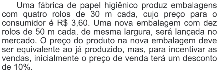 Trecho original com figura, tabela ou fórmula da questão 143 do ENEM 2017 - 2º Dia - Caderno 18- Amarelo – Reaplicação/PPL.