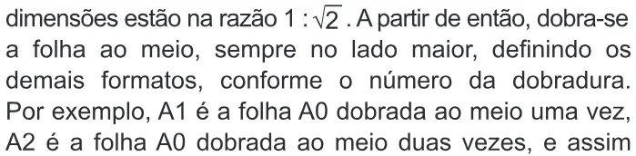Trecho original com figura, tabela ou fórmula da questão 152 do ENEM 2015 - 2º Dia - Caderno 13 - Cinza – Reaplicação/PPL.