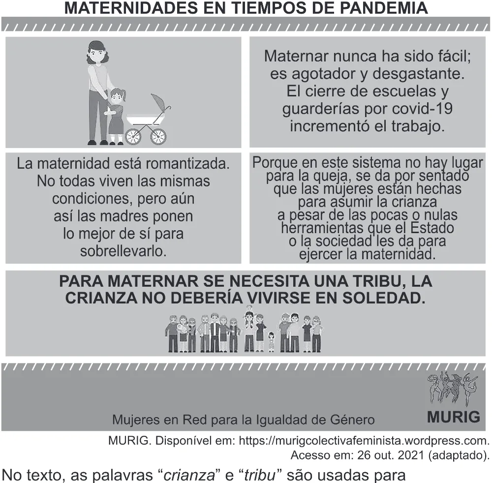 Trecho original com figura, tabela ou fórmula da questão 1 (espanhol) do ENEM 2022 - 1º Dia – Caderno 10 – Verde (Libras – Superampliada) – Aplicação Regular.