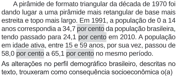 Trecho original com figura, tabela ou fórmula da questão 57 do ENEM 2020 - 1º Dia – Caderno 9 – Laranja (braile e ledor) – Reaplicação/PPL.