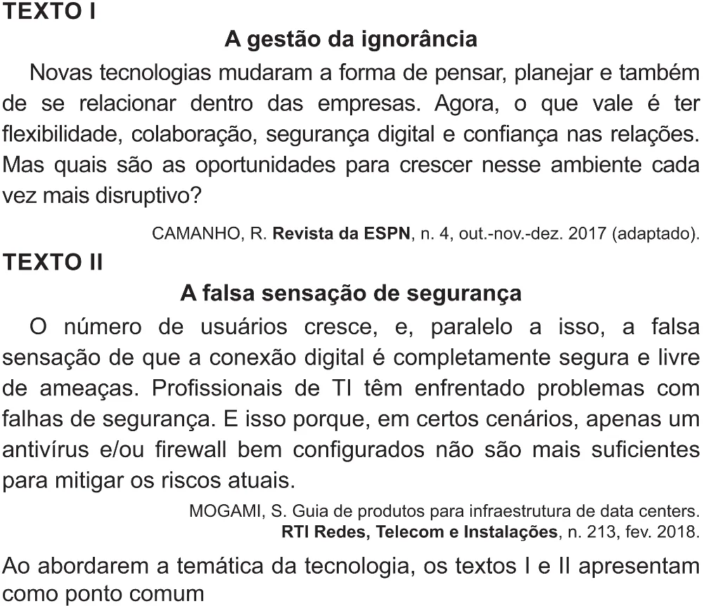 Trecho original com figura, tabela ou fórmula da questão 34 do ENEM 2021 - 1º Dia – Caderno 2 – Amarelo (Superampliada) – Reaplicação/PPL/Segunda Oportunidade.