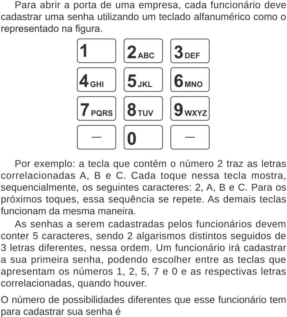 Trecho original com figura, tabela ou fórmula da questão 156 do ENEM 2024 - 2º Dia – Caderno 8 – Verde – Aplicação Regular - (Superampliada).