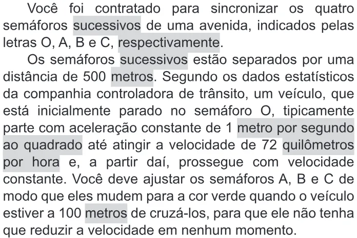 Trecho original com figura, tabela ou fórmula da questão 126 do ENEM 2020 - 2º Dia - Caderno 11 – Laranja (braile e ledor) – Aplicação Regular.