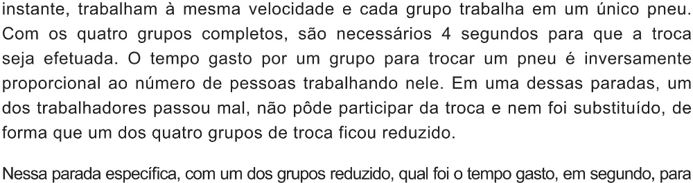 Trecho original com figura, tabela ou fórmula da questão 158 do ENEM 2021 - 2º Dia – Caderno 5 – Amarelo (Ampliada) – Aplicação Regular.