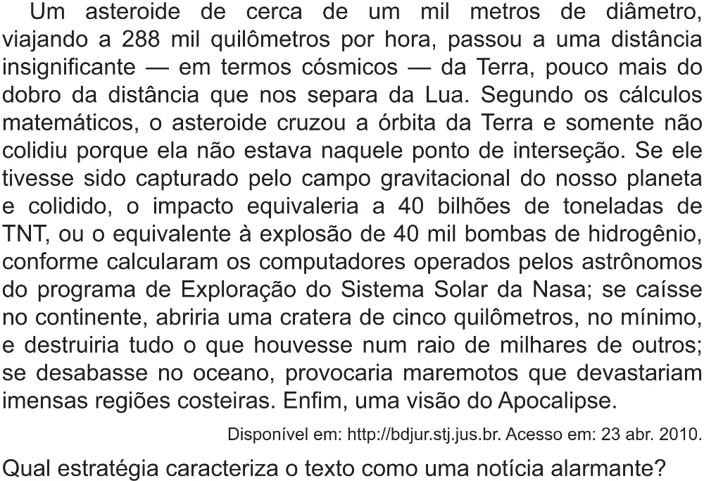 Trecho original com figura, tabela ou fórmula da questão 44 do ENEM 2021 - 1º Dia – Caderno 2 – Amarelo (Superampliada) – Aplicação Regular.