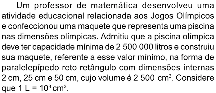 Trecho original com figura, tabela ou fórmula da questão 176 do ENEM 2023 - 2º Dia – Caderno 6 – Cinza – Reaplicação/PPL.