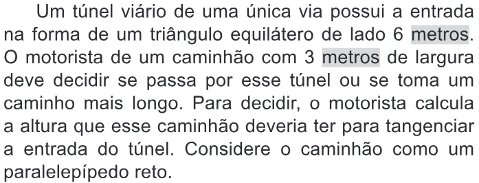 Trecho original com figura, tabela ou fórmula da questão 158 do ENEM 2022 - 2º Dia – Caderno 11 – Laranja (braile e ledor) – Reaplicação/PPL.