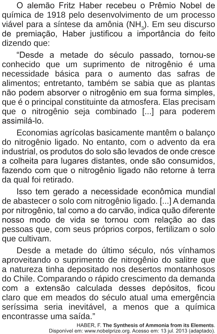 Trecho original com figura, tabela ou fórmula da questão 104 do ENEM 2018 - 2º Dia - Caderno 5 - Amarelo – Aplicação regular.
