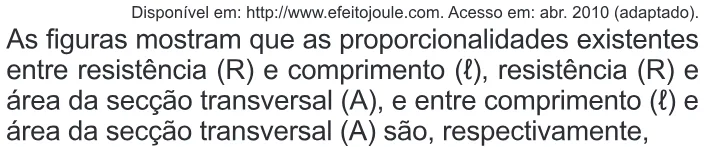 Trecho original com figura, tabela ou fórmula da questão 143 do ENEM 2010 - Dia 2 - Caderno 6 - Cinza – Aplicação regular.