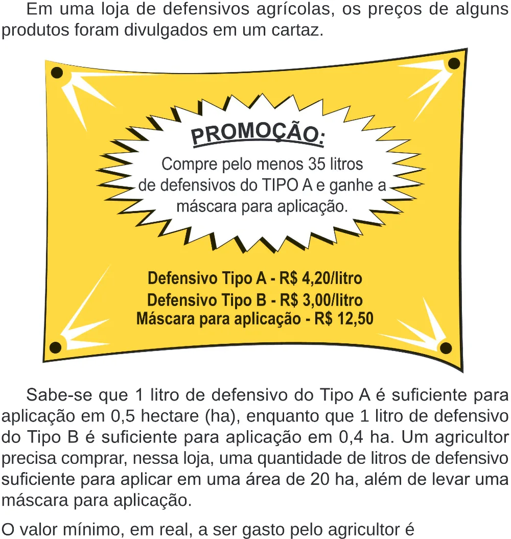 Trecho original com figura, tabela ou fórmula da questão 157 do ENEM 2024 - 2º Dia – Caderno 8 – Verde – Aplicação Regular - (Superampliada).