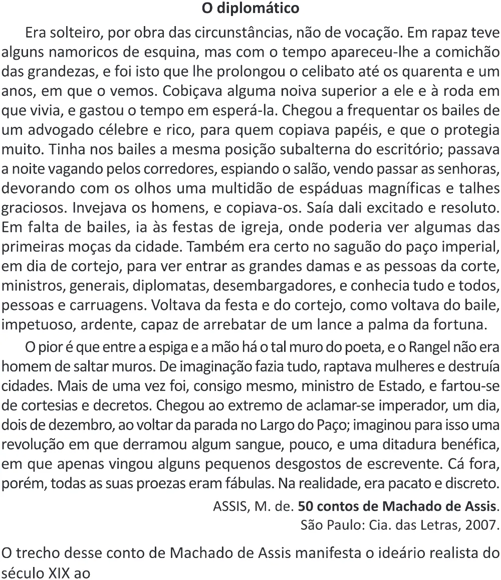 Trecho original com figura, tabela ou fórmula da questão 19 do ENEM 2025 - 1º Dia – Caderno 9 – Laranja (Braile e ledor) – Reaplicação - (Superampliada).