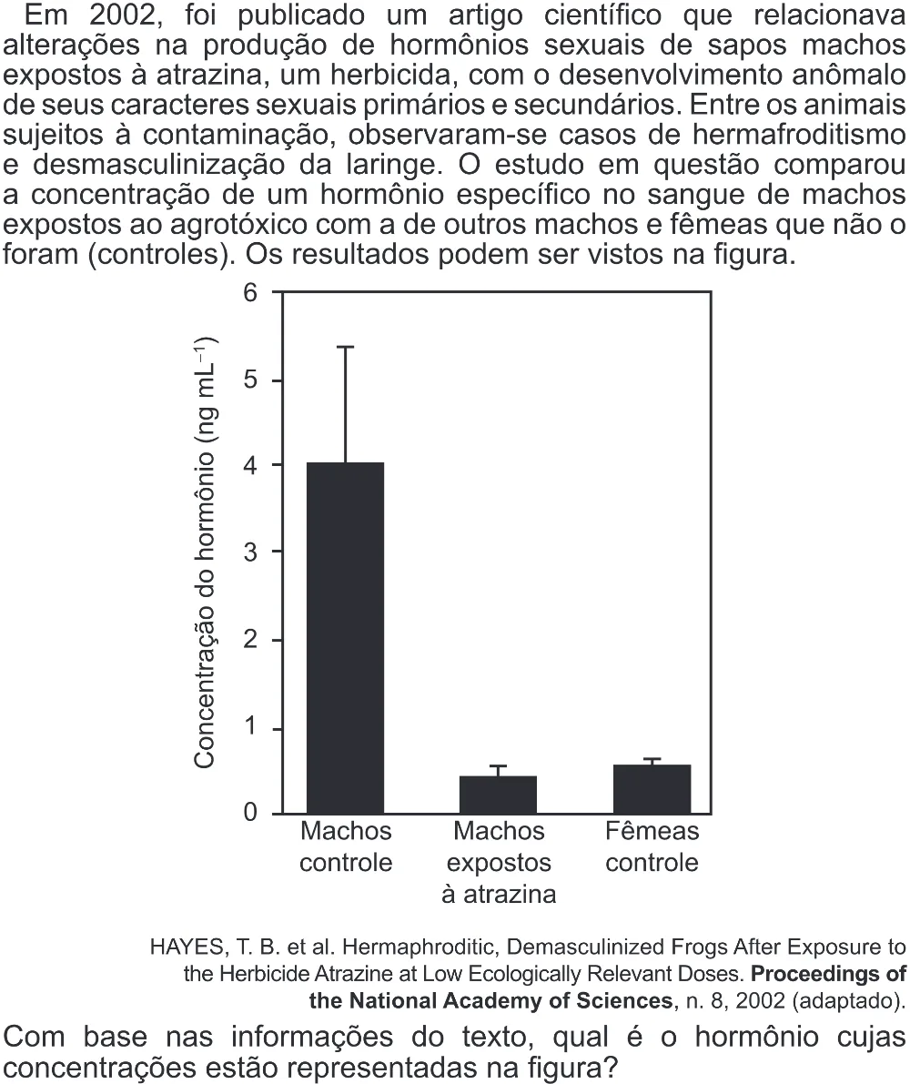 Trecho original com figura, tabela ou fórmula da questão 110 do ENEM 2022 - 2º Dia – Caderno 6 – Cinza (Superampliada) – Aplicação Regular.