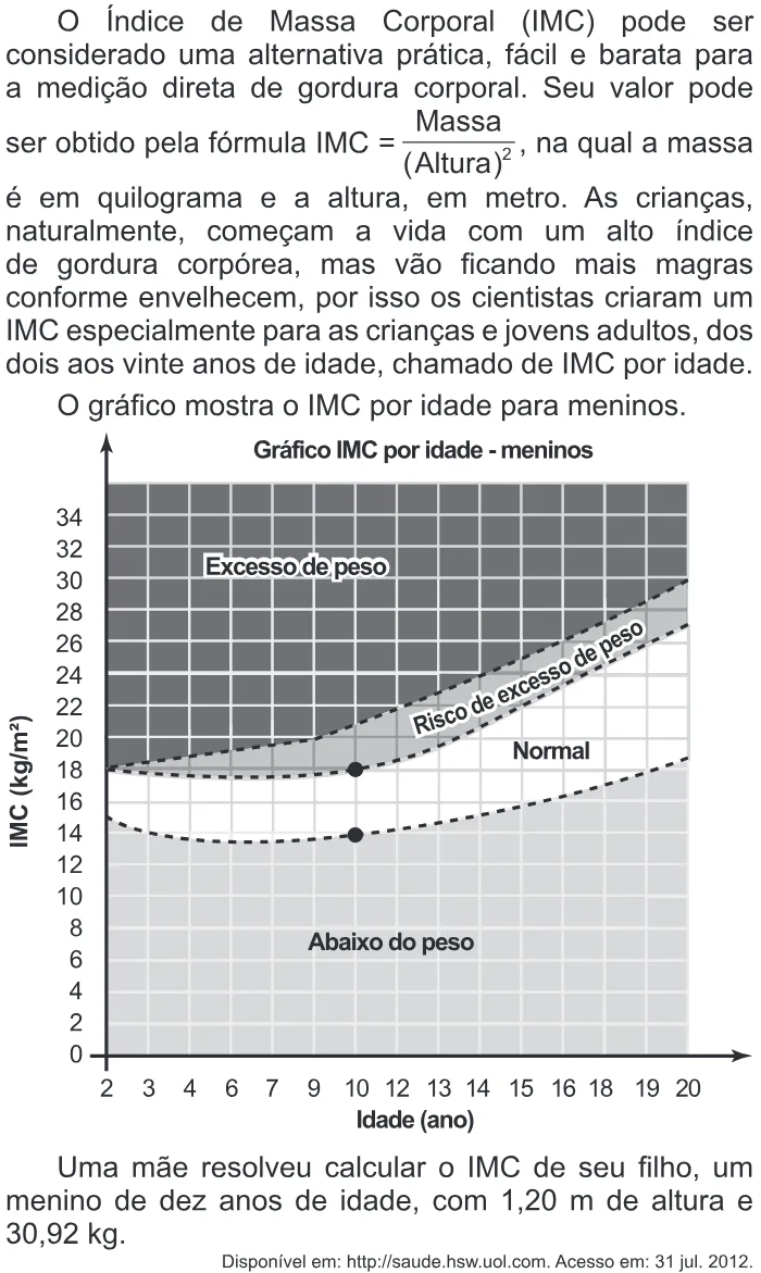 Trecho original com figura, tabela ou fórmula da questão 157 do ENEM 2016 - 2º Dia - Caderno 6 - Cinza – 2ª aplicação.