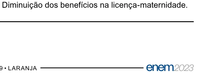 Alternativa E da questão 86 do ENEM 2023 - 1º Dia – Caderno 9 – Laranja (Braile e ledor) – Aplicação Regular.