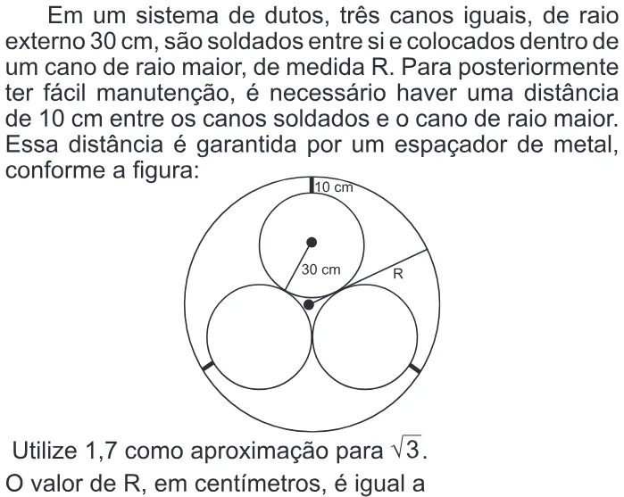 Trecho original com figura, tabela ou fórmula da questão 154 do ENEM 2013 - 2º Dia - Caderno 8 - Rosa – Aplicação regular.