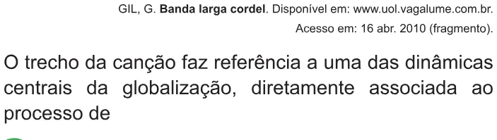 Trecho original com figura, tabela ou fórmula da questão 35 do ENEM 2010 - 1º Dia – Caderno 2 – Amarelo – Reaplicação/PPL.