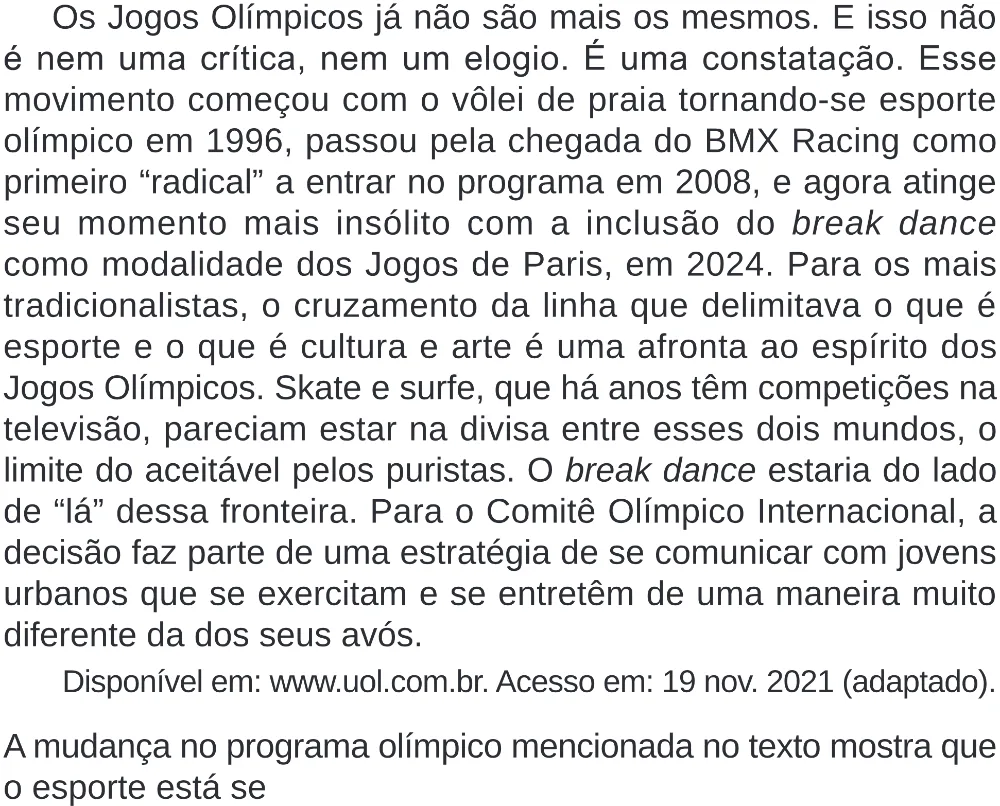 Trecho original com figura, tabela ou fórmula da questão 13 do ENEM 2024 - 1º Dia – Caderno 4 – Verde – Aplicação Regular - (Superampliada).