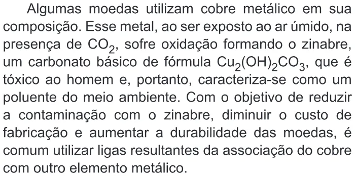 Trecho original com figura, tabela ou fórmula da questão 110 do ENEM 2019 - 2º Dia – Caderno 11 – Laranja – Reaplicação/PPL.