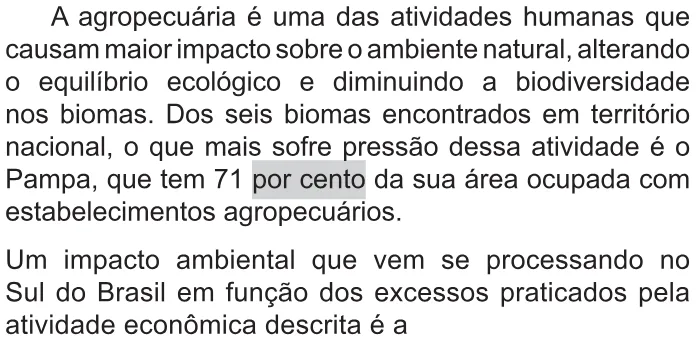 Trecho original com figura, tabela ou fórmula da questão 58 do ENEM 2021 - 1º Dia – Caderno 9 – Laranja (braile e ledor) – Reaplicação/PPL/Segunda Oportunidade.