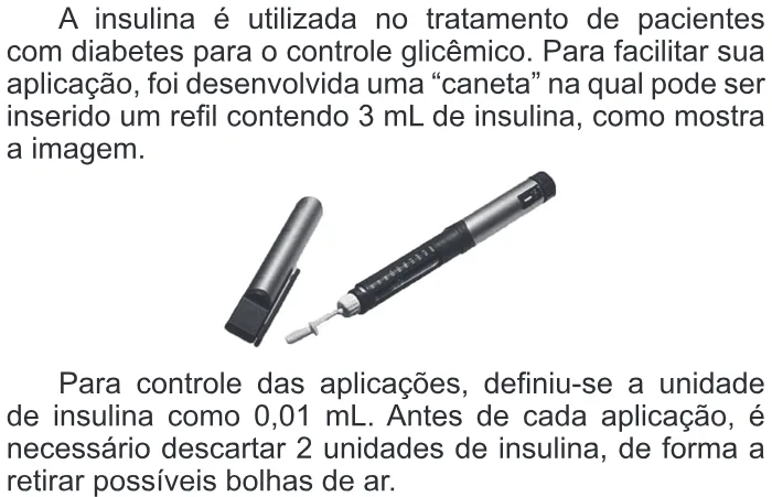 Trecho original com figura, tabela ou fórmula da questão 139 do ENEM 2015 - 2º Dia - Caderno 8 - Rosa – Aplicação regular.