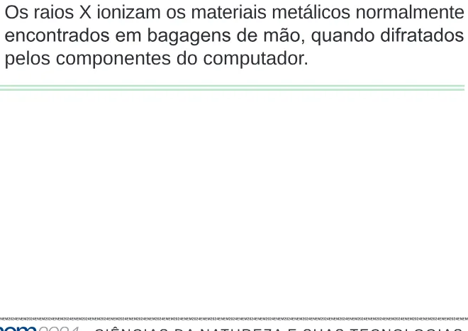 Alternativa E da questão 95 do ENEM 2024 - 2º Dia – Caderno 8 – Verde – Aplicação Regular.