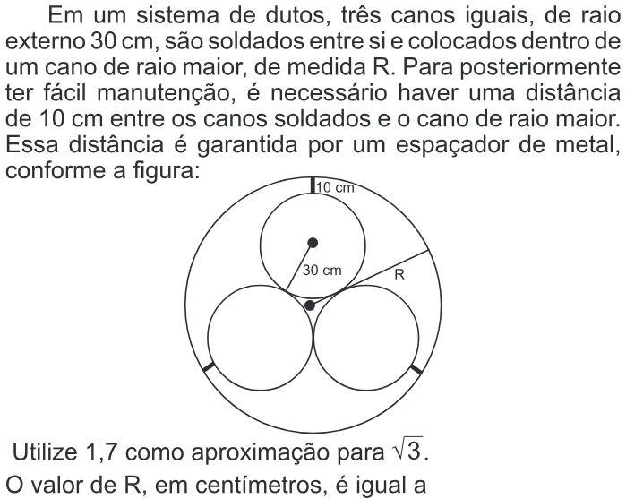 Trecho original com figura, tabela ou fórmula da questão 141 do ENEM 2013 - 2º Dia - Caderno 7 - Azul – Aplicação regular.