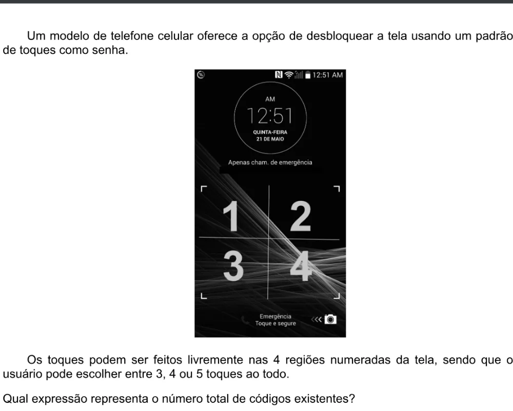 Trecho original com figura, tabela ou fórmula da questão 163 do ENEM 2020 - 2º Dia - Caderno 5 – Amarelo – Aplicação digital.
