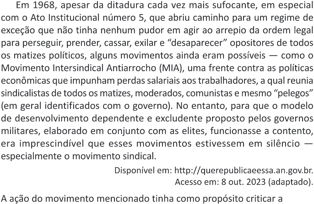 Trecho original com figura, tabela ou fórmula da questão 59 do ENEM 2025 - 1º Dia – Caderno 9 – Laranja (Braile e ledor) – Reaplicação - (Superampliada).