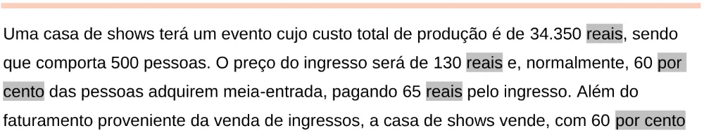 Trecho original com figura, tabela ou fórmula da questão 148 do ENEM 2024 - 2º Dia – Caderno 11 – Laranja (braile e ledor) – Aplicação Regular - Leitor de tela (NVDA).