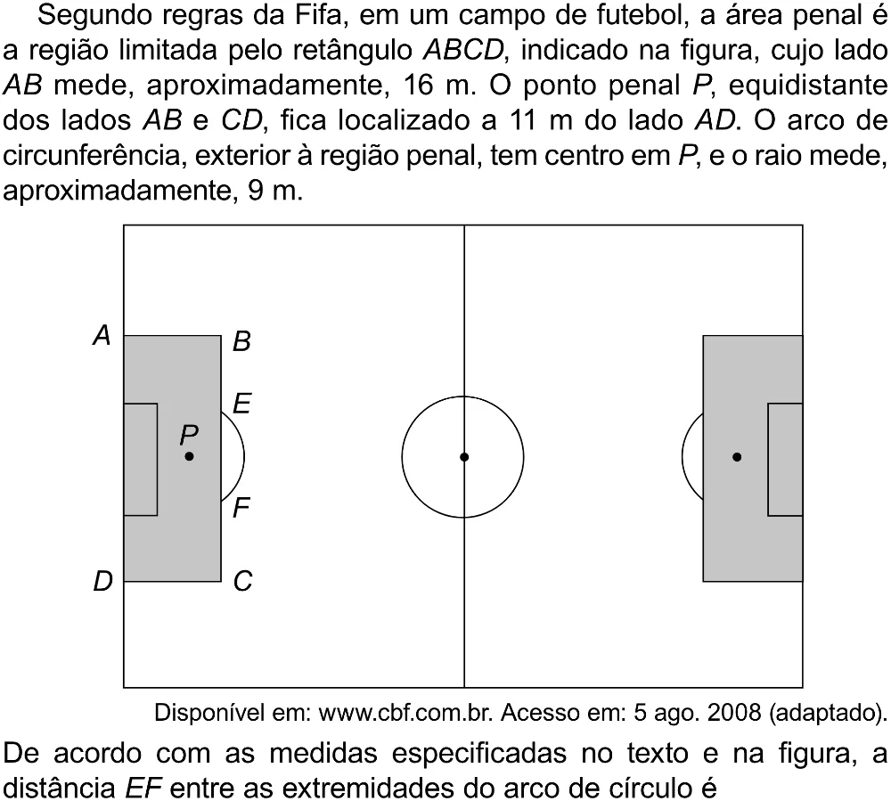 Trecho original com figura, tabela ou fórmula da questão 152 do ENEM 2023 - 2º Dia – Caderno 8 – Rosa (Superampliada) – Reaplicação/PPL.