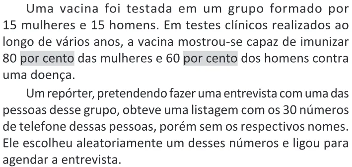 Trecho original com figura, tabela ou fórmula da questão 173 do ENEM 2025 - 2º Dia – Caderno 11 – Laranja (Braile e ledor) – Aplicação Regular - (Ledor) - Belém, Ananindeua e Marituba.