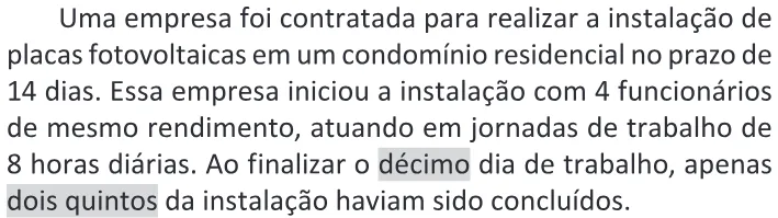 Trecho original com figura, tabela ou fórmula da questão 145 do ENEM 2025 - 2º Dia – Caderno 11 – Laranja (Braile e ledor) – Reaplicação - (Ledor).