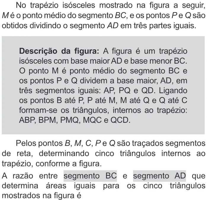 Trecho original com figura, tabela ou fórmula da questão 160 do ENEM 2019 - 2º Dia – Caderno 11 – Laranja – Reaplicação/PPL.