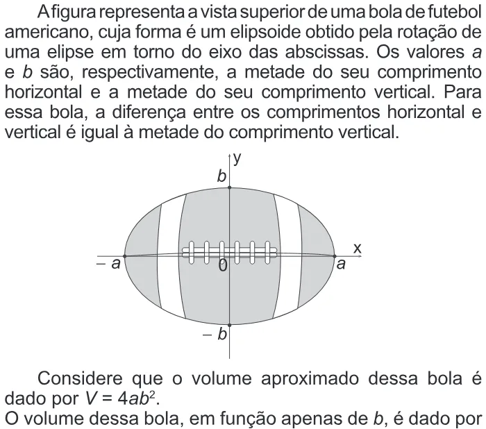 Trecho original com figura, tabela ou fórmula da questão 175 do ENEM 2015 - 2º Dia - Caderno 7 - Azul – Aplicação regular.