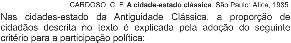 Trecho original com figura, tabela ou fórmula da questão 71 do ENEM 2019 - 1º Dia – Caderno 2 – Amarelo (Superampliada) – Aplicação Regular.