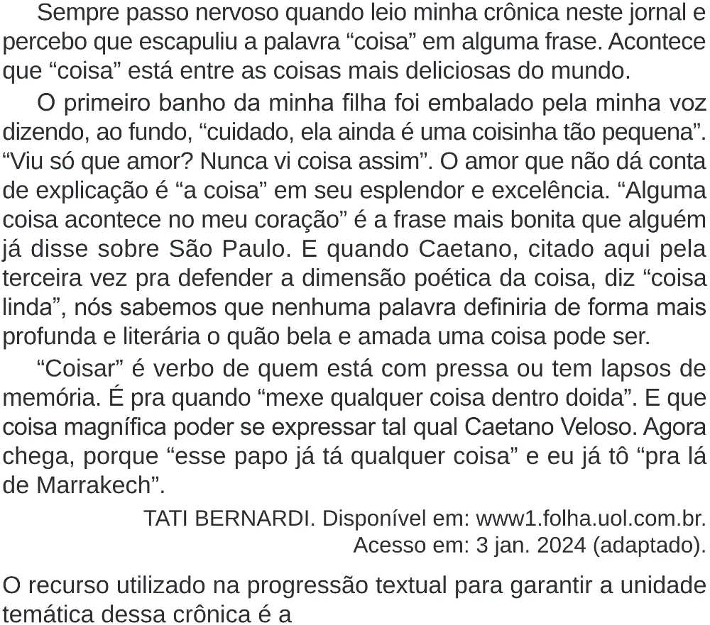 Trecho original com figura, tabela ou fórmula da questão 33 do ENEM 2024 - 1º Dia – Caderno 10 – Roxo (Libras) – Aplicação Regular - (Superampliada).