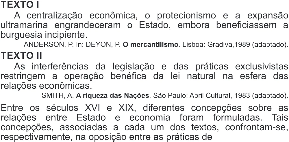 Trecho original com figura, tabela ou fórmula da questão 58 do ENEM 2019 - 1º Dia – Caderno 2 – Amarelo (Superampliada) – Aplicação Regular.